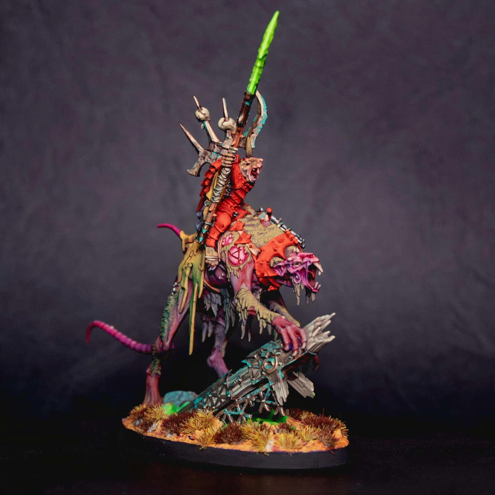 Warhammer Age of Sigmar: Skaven Clawlord on Mutant Gnawbeast